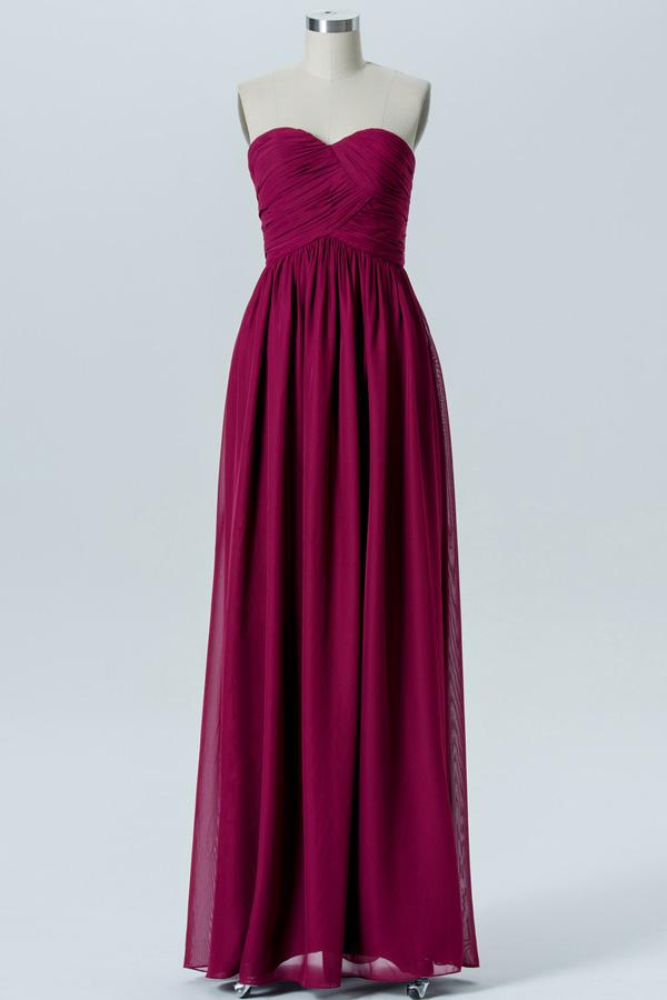 Claret Bridesmaid Dresses