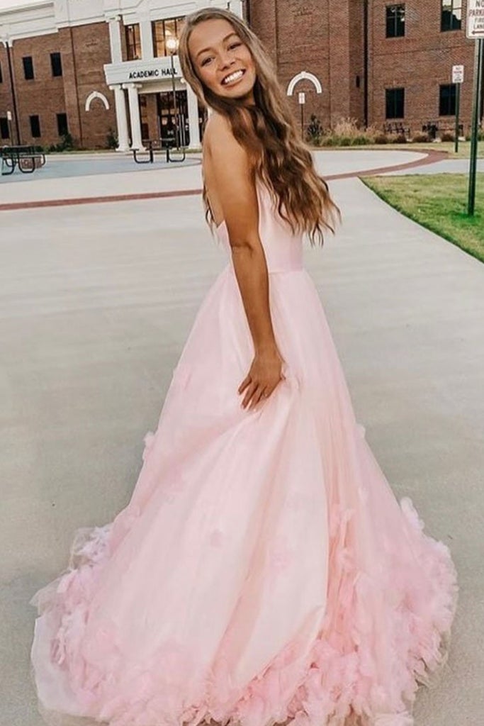 Pink Plastic Prom Dress