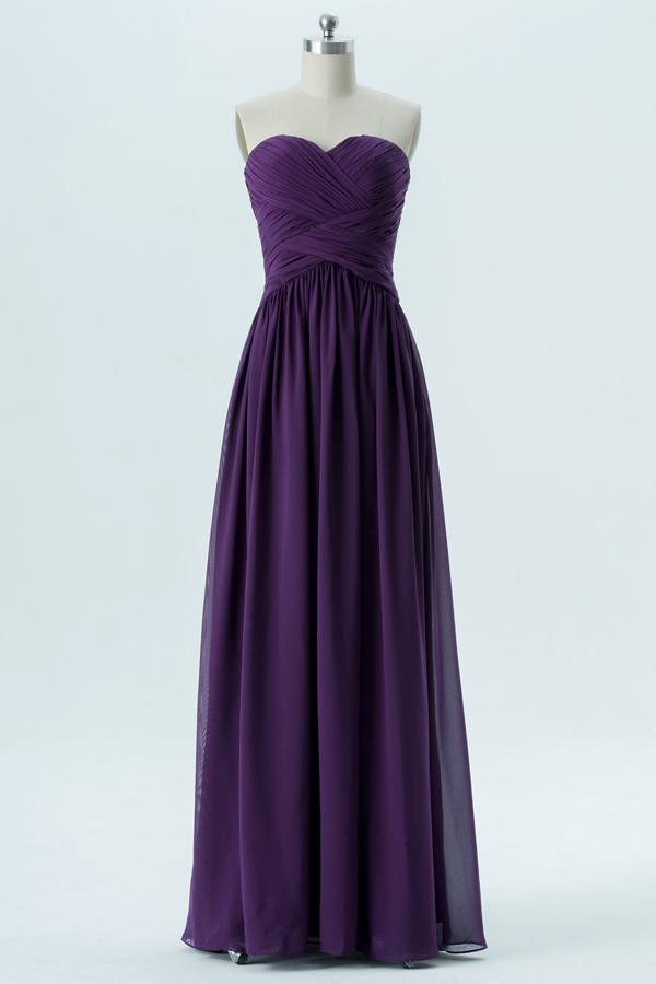 Plum Purple Bridesmaid Dresses