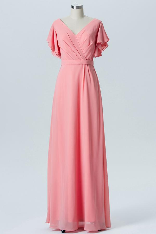 Apricot Bridesmaid Dress