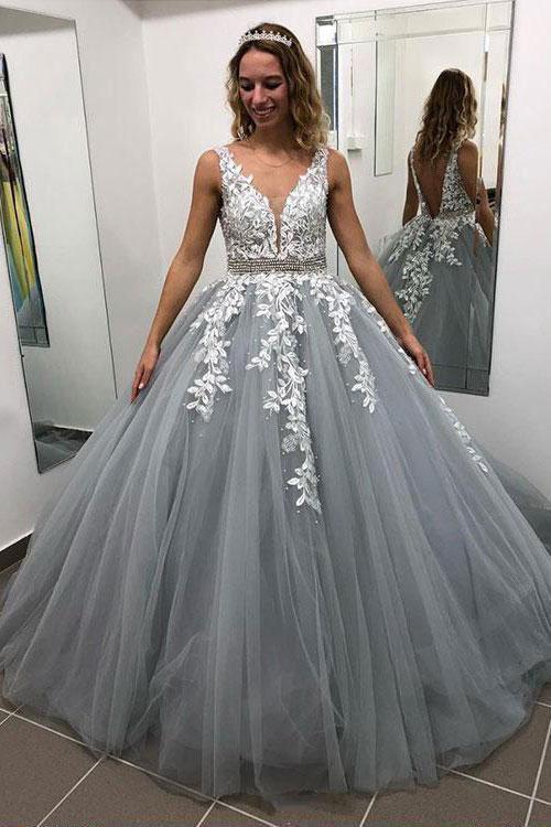 Gray Prom Dresses