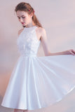 Elegant High Neck Sleeveless Party Dress Homecoming Dress