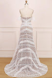 Long Sweetheart Neck Lace Bridal Dress Beach Wedding Dress Boho Bridal Dress N2269